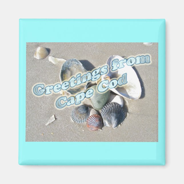 Íman Cape Cod Massachusetts - Shell & Surf (Frente)