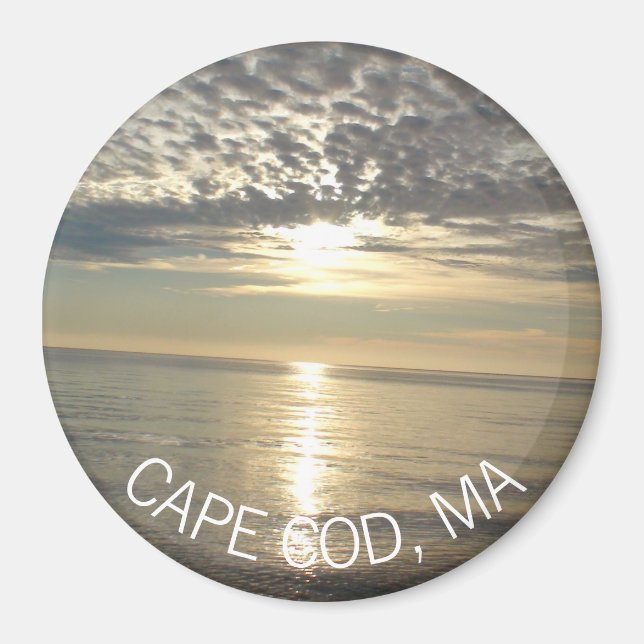 Íman Cape Cod, Massachusetts Souvenir Magnet (Frente)