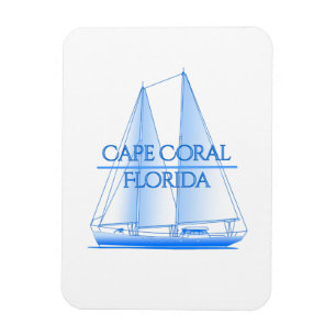 Íman Cape Coral Coastal Nautical Sailing Sailor