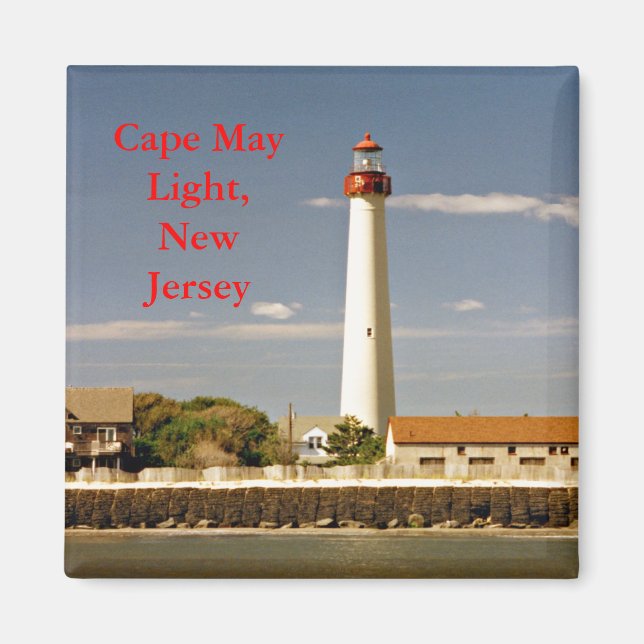 Íman Cape May Light, Nova Jersey Magnet (Frente)