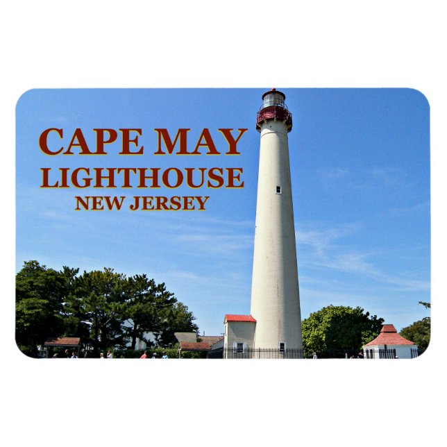 Íman Cape May Lighthouse, Nova Jersey Flexi Magnet (Horizontal)