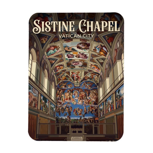 Íman Capela Sistina Cidade do Vaticano (Vertical)