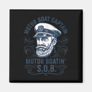 Íman Capitão de Barco de Pontoons Engraçado Pai Capitão