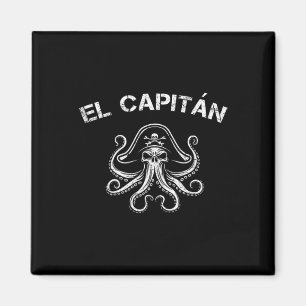 Íman Capitão do barco polvo de pontão pirata náutico ho