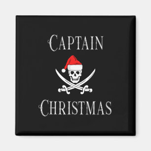 Íman Capitão Férias de Natal Pirata Caveira Chapéu de P