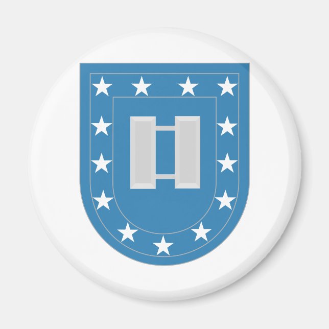 Íman Capitão Insignia do Exército Flash (Frente)