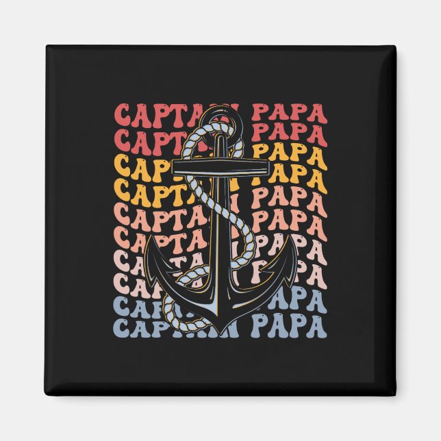 Íman Capitão Papa Groovy Navegando Papa  (Frente)