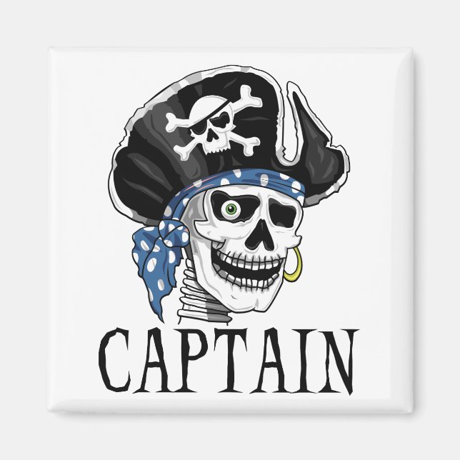 Íman Capitão Pirata de Um Olho (Frente)
