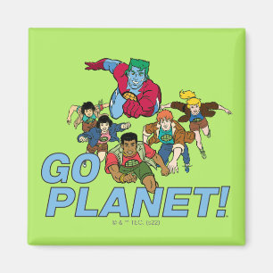 Íman Capitão Planeta e os Planeteiros.