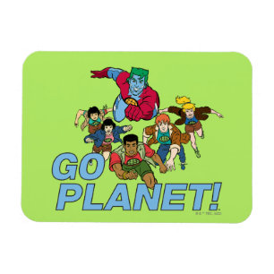 Íman Capitão Planeta e os Planeteiros.