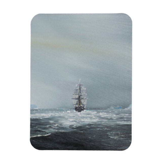 Íman Capitão Scott E Tripulação Da Descoberta (Vertical)