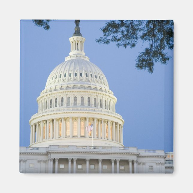 Íman Capitol dos EUA ao anoitecer, Washington D.C. (Dis (Frente)