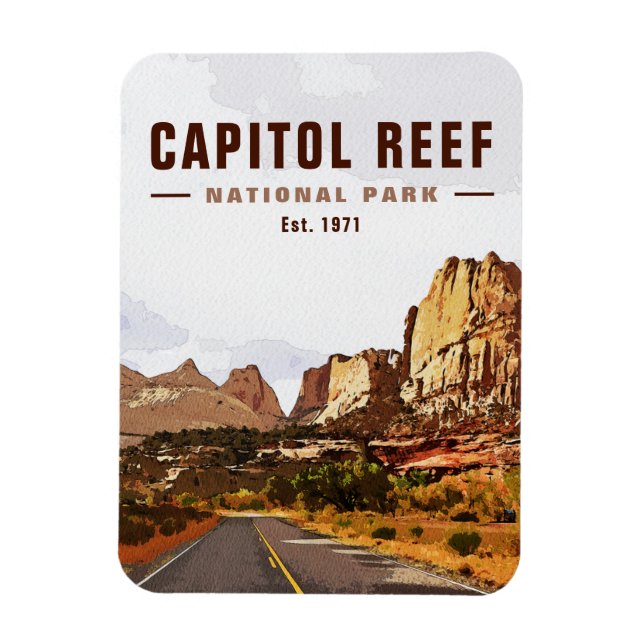 Íman Capitol Reef National Park Catthedral Valley Loop (Vertical)