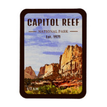 Capitol Reef National Park Utah Desert Watercolor