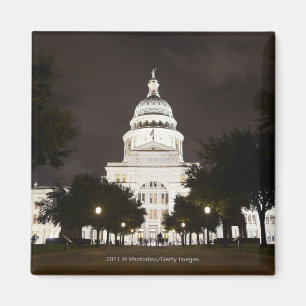 Íman Capitólio de Austin, Texas do estado na noite