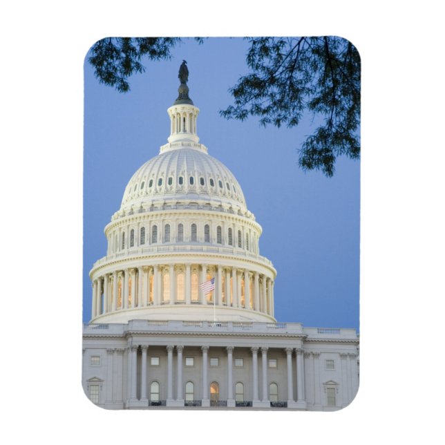 Íman Capitólio dos EUA ao anoitecer, Washington D.C. (D (Vertical)