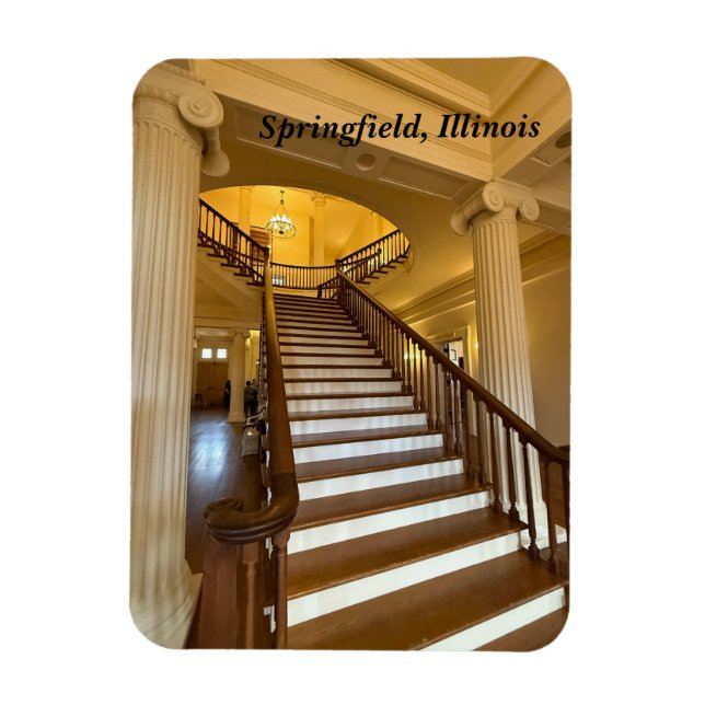 Íman Capitólio estadual antigo em Springfield, IL (Vertical)