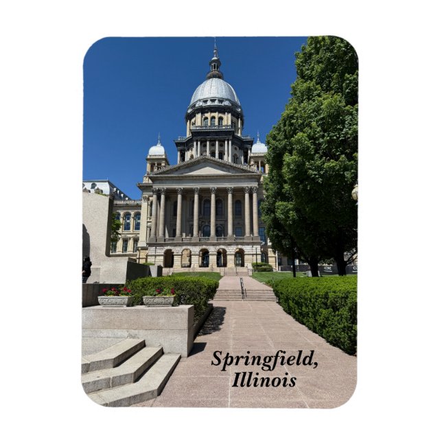 Íman Capitólio estadual de Illinois em Springfield (Vertical)