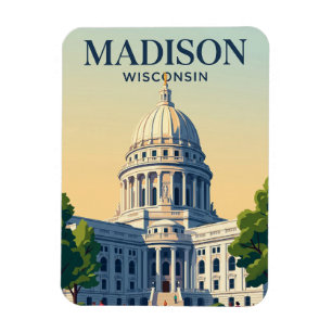 Íman Capitólio Estadual de Wisconsin Wisconsin