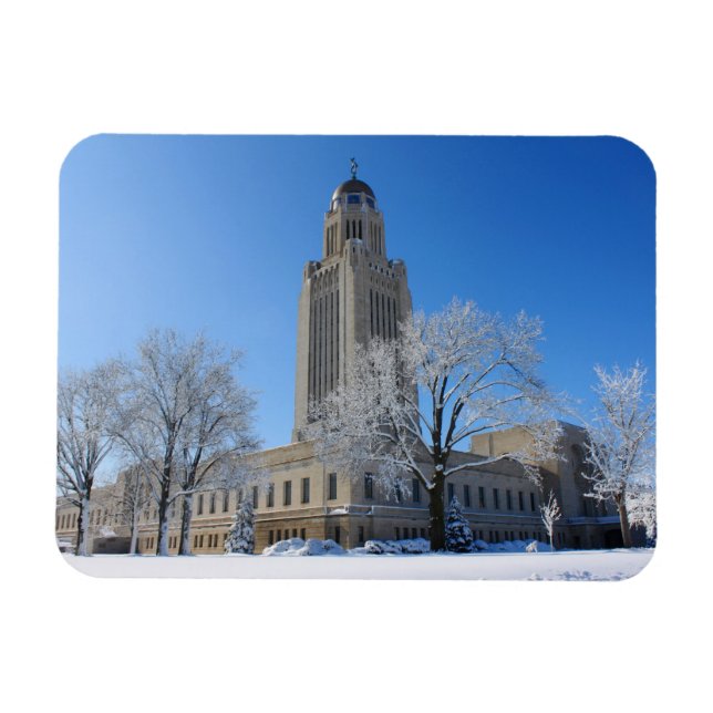 Íman Capitólio Estatal de Nebraska (Horizontal)