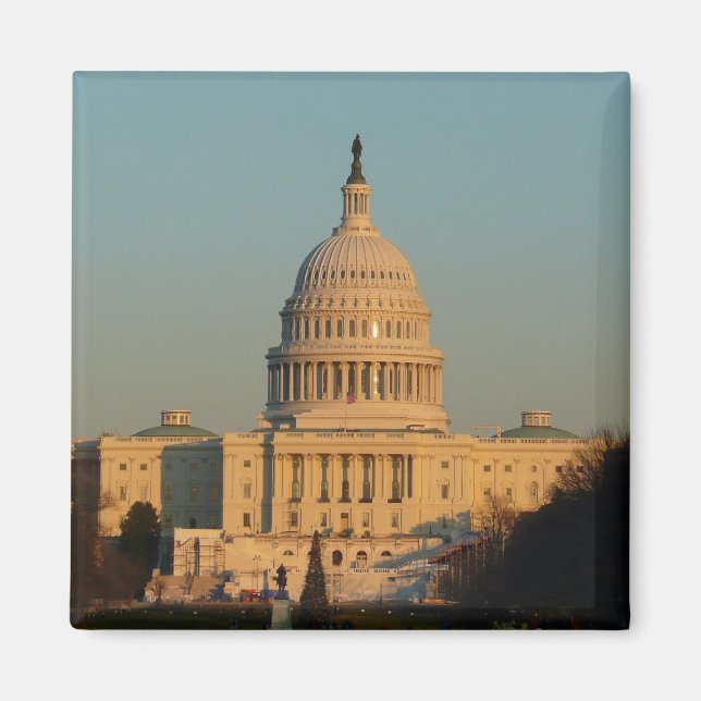 Íman Capitólio no Natal Washington DC Holiday (Frente)