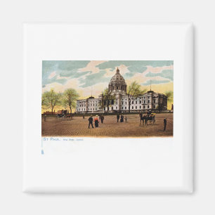 Íman Capitólio novo do estado, vintage de St Paul,