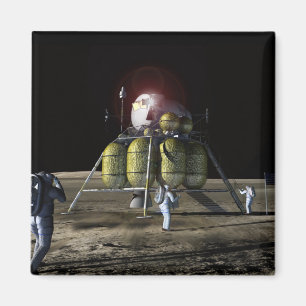 Íman Capitulação do artista de uma nave espacial nova