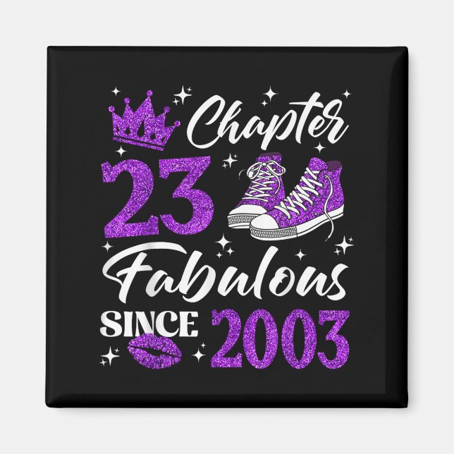 Íman Capítulo 23 Fabuloso Desde 2003 Aniversário de 23  (Frente)