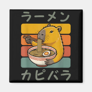 Íman Capivara Anime Gráfico Ramen Kawaii Japonês Vinta