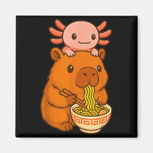 Íman Capivara Anime Ramen Axolote Gráfico Engraçado Kaw