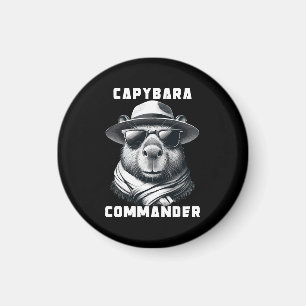 Íman Capivara Com Óculos De Sol Capy Comandante