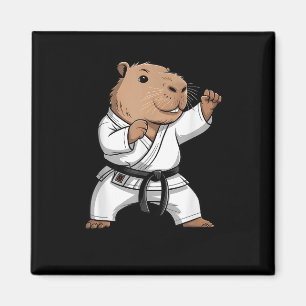 Íman Capivara de Artes Marciais Engraçado Karate Taekwo