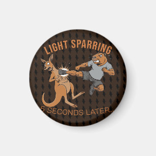 Íman Capivara Engraçada vs Canguru Sparring Leve MMA Me