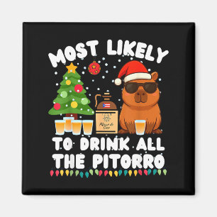 Íman Capivara Mais Propensa a Beber Todo o Torro Engraç