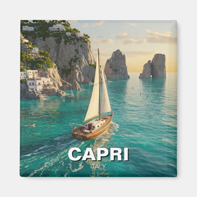 Íman Capri Itália Viagem (Frente)
