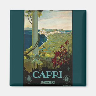 Íman Capri, Itália, Viagens vintage Art Italia