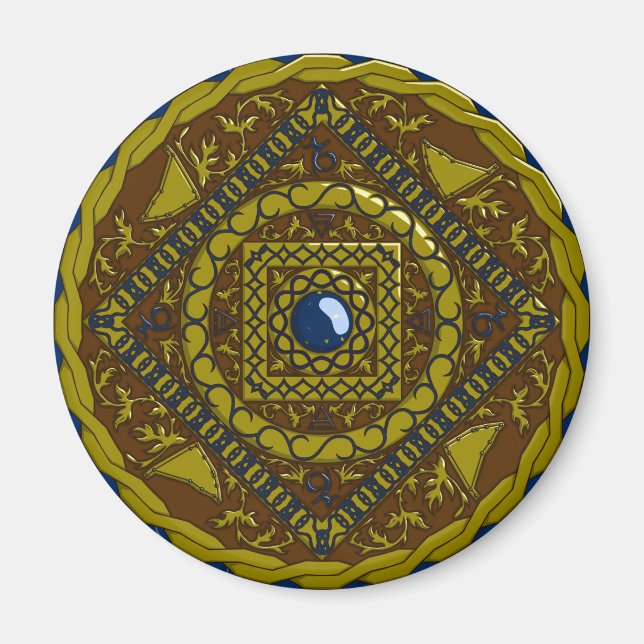 Íman Capricorn Mandala Magnet (Frente)