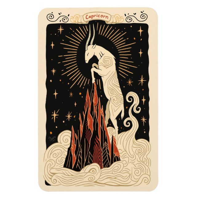 Íman Capricórnio Celestial de Magnetos Flexíveis (Vertical)