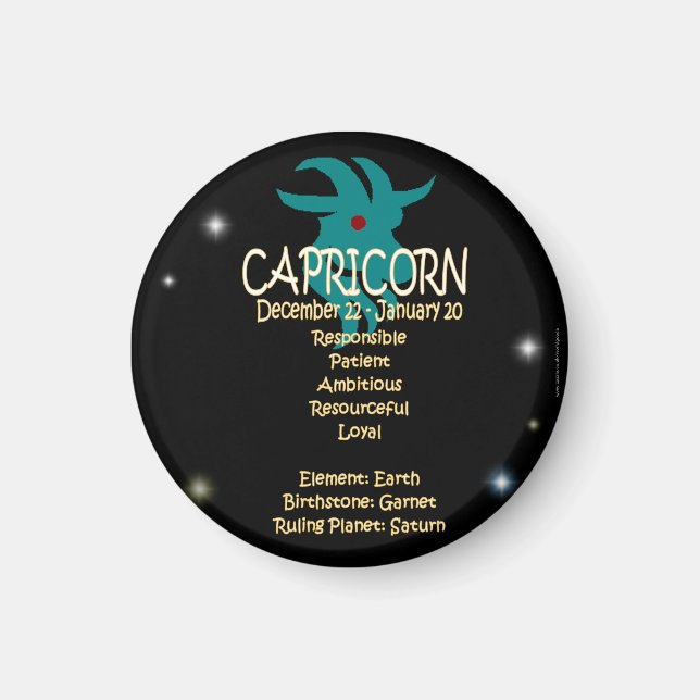 Íman Capricórnio zodiac (Frente)