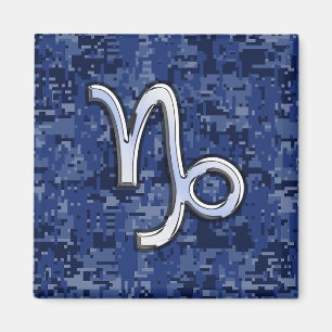Íman Capricórnio Zodiac - Sinal na Camuflagem Digital
