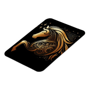 Íman Capricórnio Zodíaco Cavalo Dourado Astrologia