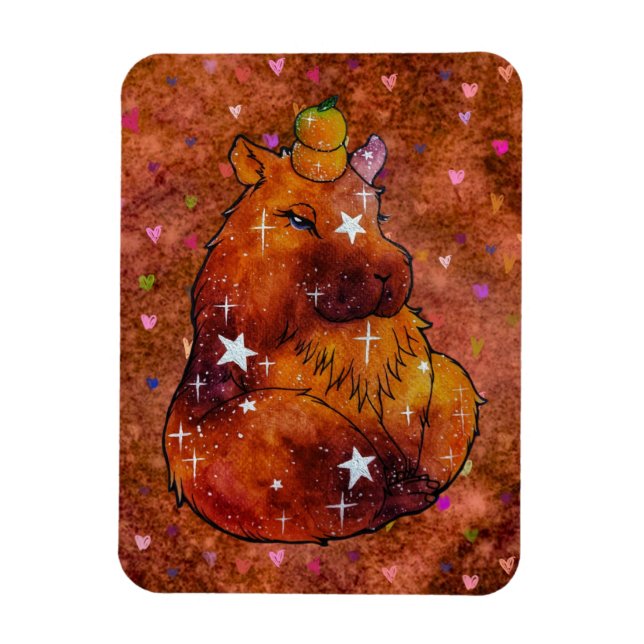 Íman Capybara chamada Dream (Vertical)