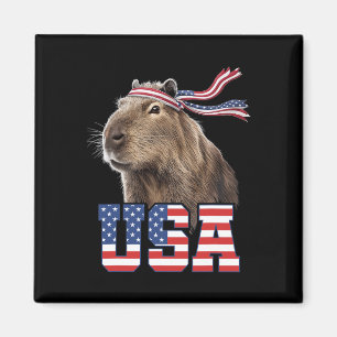 Íman Capyra Usa Bandeira Patriótica Americana Homens Mu