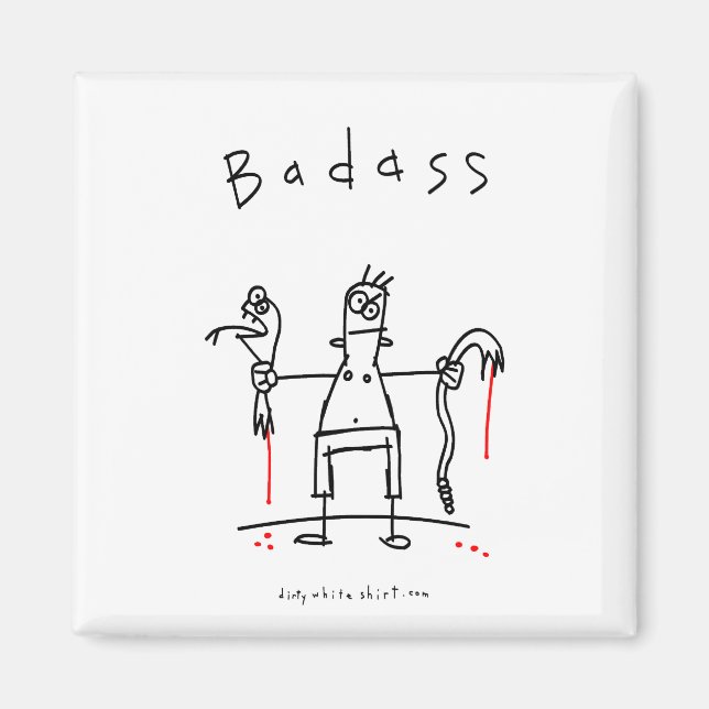 Íman Cara Cobra de Badass (Frente)