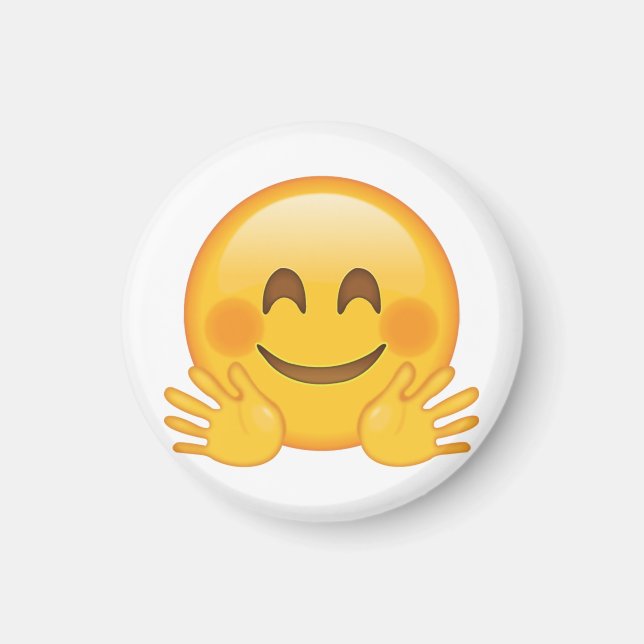 Íman Cara de abraço - Emoji (Frente)