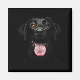 Íman Cara de Cachorro Labrador Retriever Preto Fofo Lab