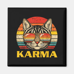 Íman Cara de Gato Óculos Karma Gatinho Engraçado Gato H