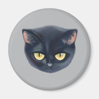 Íman Cara de Gato Preto Fofo