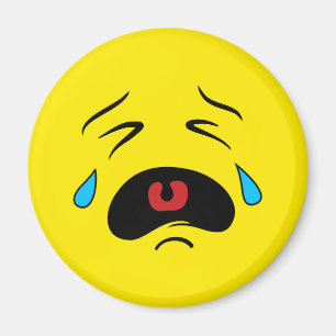 Íman Cara de grito triste super Emoji