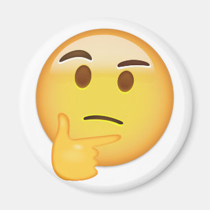 Íman Cara de pensamento Emoji